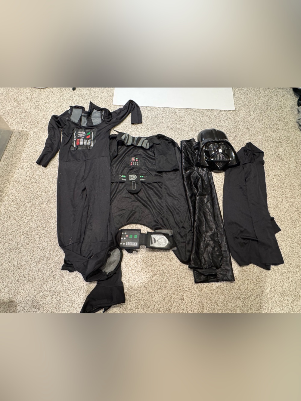 Star Wars Darth Vader Halloween Costume Set with Mask - Size Large
